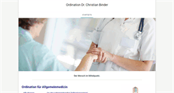 Desktop Screenshot of dr-christian-binder.com