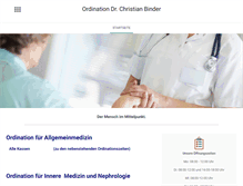Tablet Screenshot of dr-christian-binder.com